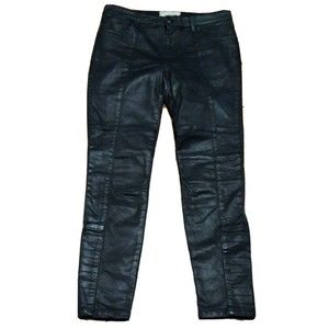 Free People Mid Rise Skinny Coquille Black Jeans  61855-16515125  Size 28 Women